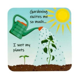 HoorayUK Novelty Coaster - Fun Gardening Design - Unique Gift - Made in UK