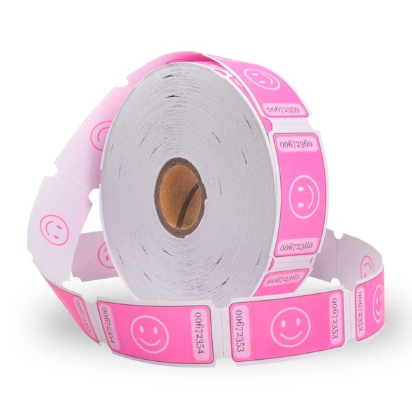 L LIKED Smile Raffle Tickets Roll,Each Tickets 1''x2'',for Events, Entry,