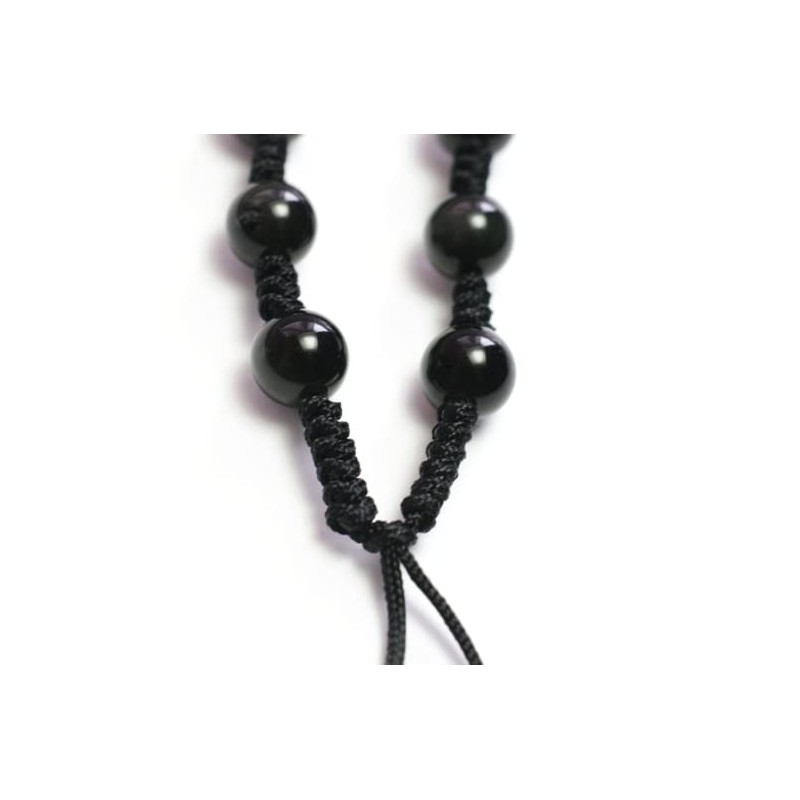 [shylph - Sylph] Obsidian Chain 6mm (45cm) Obsidian Handmade Pendant