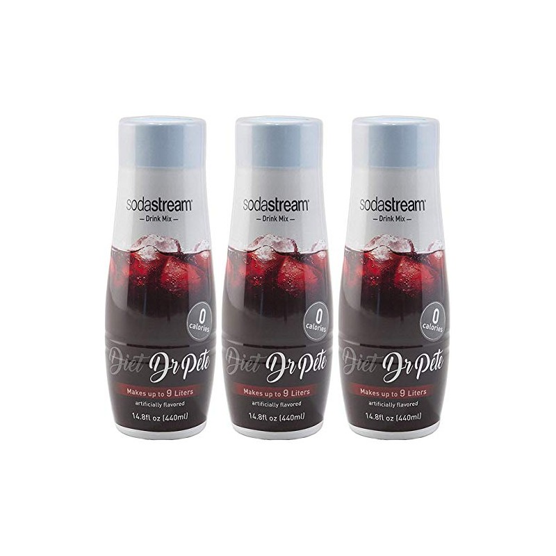 SodaStream Diet Dr Pete, 440ml 3 Pack, 14.8 Fl Oz