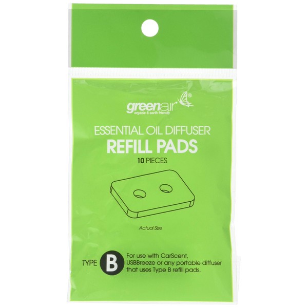 Greenair CarScent Refills Pack Of 10
