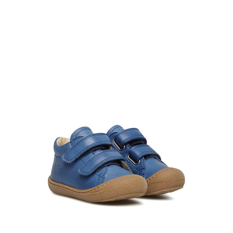 Naturino Scarpine Primi Passi in Pelle, Blu-Marrone- 21