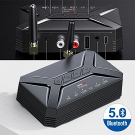 Unbranded Long Range Bluetooth 5.0 Transmitter Receiver Audio Adapter for Home Stereo TV