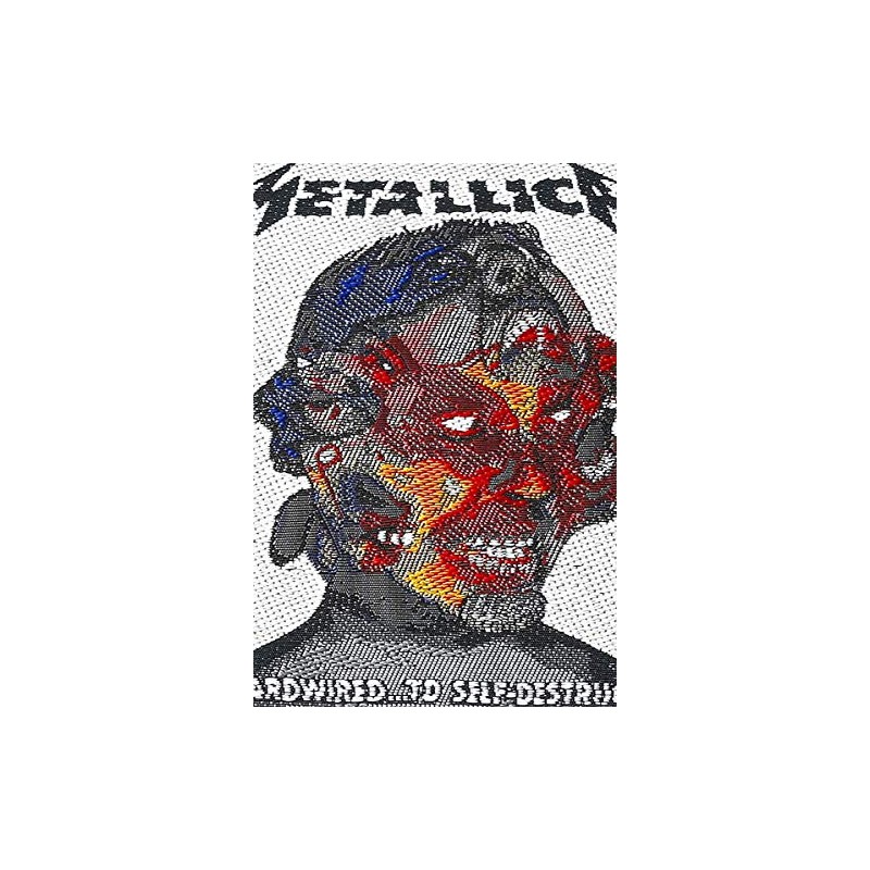 Metallica Hardwired.to self-destruct Unisex Patch standard, 100% polyester,