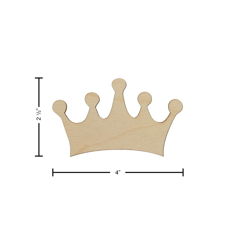 Essentials By Leisure Arts Arts Flat Wood Shape 24pc Crown
