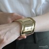 Silver Kyasya Gold Bone Cuff Bangle, Wide, Thin, Thick, Wide,