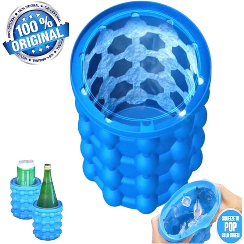 Large 2 in 1 Silicone Ice Bucket & Ice Mold