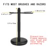 IEMIEBSHA Razor and Shaving Brush Stand, Safety Razor Display Stand