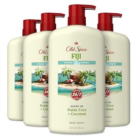 Old Spice Body Wash for Men, Fiji with Palm Tree Scent, 16 Fluid Ounce (Pack of 4)