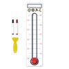 Goal Thermometer Chart Goal Tracker - 48"x12" Adhesive Dry Erase