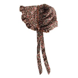 Deluxe Bonnet, Girls 8-14 Years, Brown Floral Calico