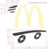 82" McDonald's Speedy Skateboard Stencil - 1/8" (.125") PRO-Grade LDPE