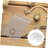 IWOWHERO Portable Ring Storage Pouches 100 Pack PVC Jewelry Bags