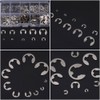 Akozon E-Clip 200pcs Stainless Steel E-Ring Circlip Assortment M1.5-M10 Locking
