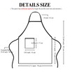 zvzvrog 5 Pack Black Chef Apron, Plain Catering Apron with