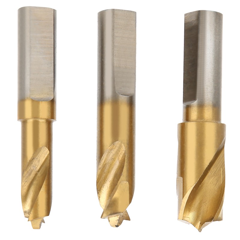 3Pcs HSS CO Cobalt Spot Weld Drill Bit Set Kit