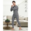 UNIQUEBLLA Long Johns Thermal Underwear Set for Men Thermal Base