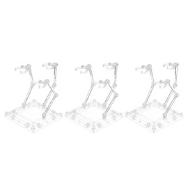 MECCANIXITY Action Figure Stands 4.3 x 4.3 Inch Triple Display Holder Base for 6-8 Inch Model Display 3 Pcs