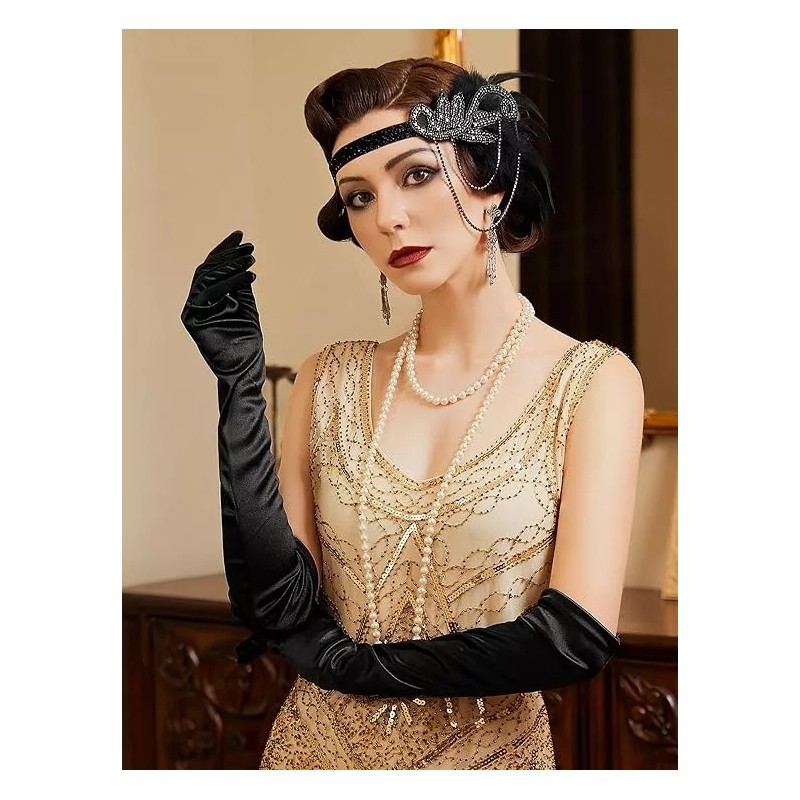 Nasjac Accesorios Mujer Kit Fiesta Gatsby Disfraz Vintage Epoca 1920s