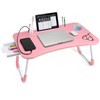 Slendor Lap Desk with Tablet Slot, Foldable Laptop Table with