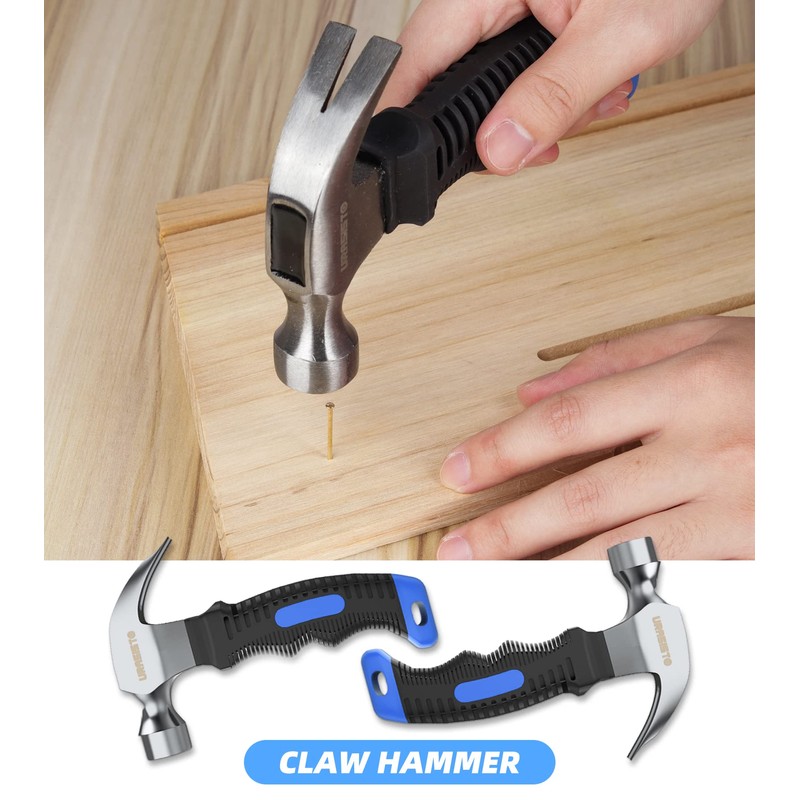 URASISTO 16-Piece Household Tool Set Basic Hand Tool Kit with