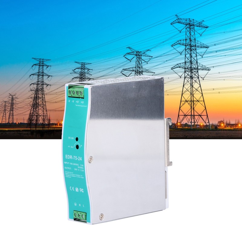 Rail Power DinRail Industrial Switching Supply Electrical DC 24V AC