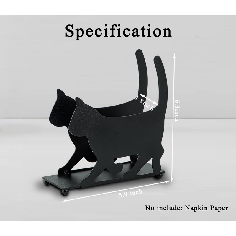 Cat Napkin Holder For Table Black Napkins Holder For Paper