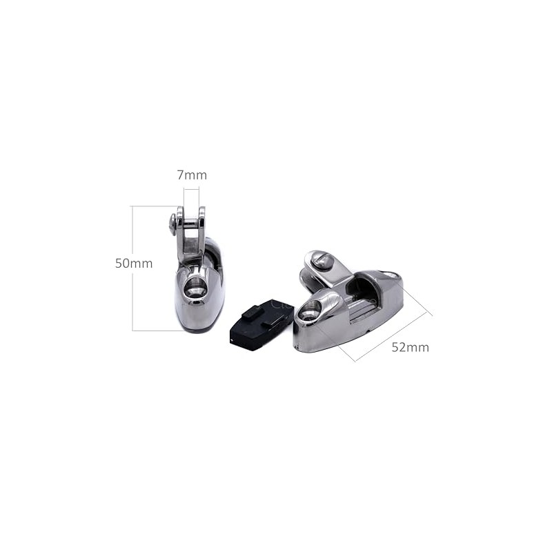 2pcs Bimini Universal Deck Hinge Pivot Mount Stainless Steel Marine