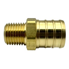 GRIDTECH (2 Pack) Brass 3/4” PEX to 1/4” NPT Male Connector Fitting, Lead-Free Adapter Heavy-Duty High-Pressure Support, Rust and Corrosion Resistant