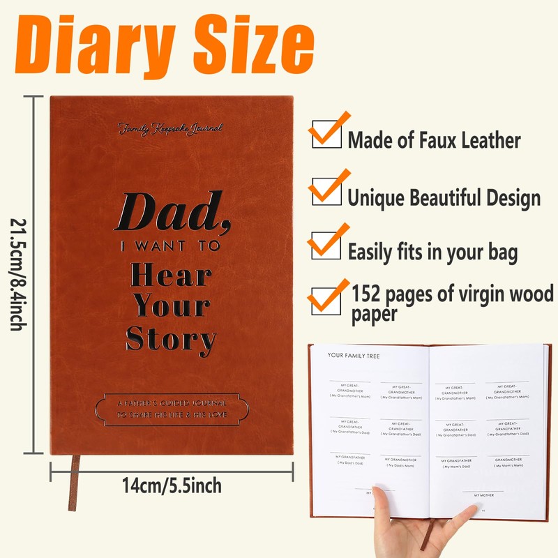 RZCOMP Dad,I Want to Hear Your Story:A Father’s Guided Journal