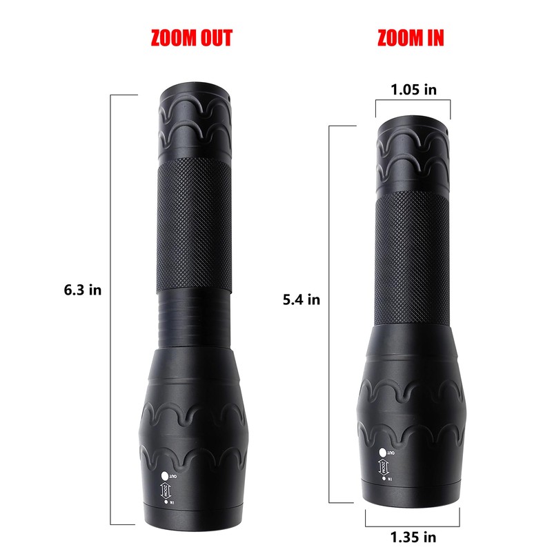 Miuree Single Mode High Lumens Led Flashlight for Outdoor Camping