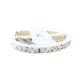 DEMASLED RGB LED Strip Light SMD5050, 24V DC, 16.4ft, S-Shape Flexible Tape, 48 LEDs/m, 540lm/m, High-Intensity, Cuttable, Self-Adhesive, Ideal for Cabinets, Home Decoration