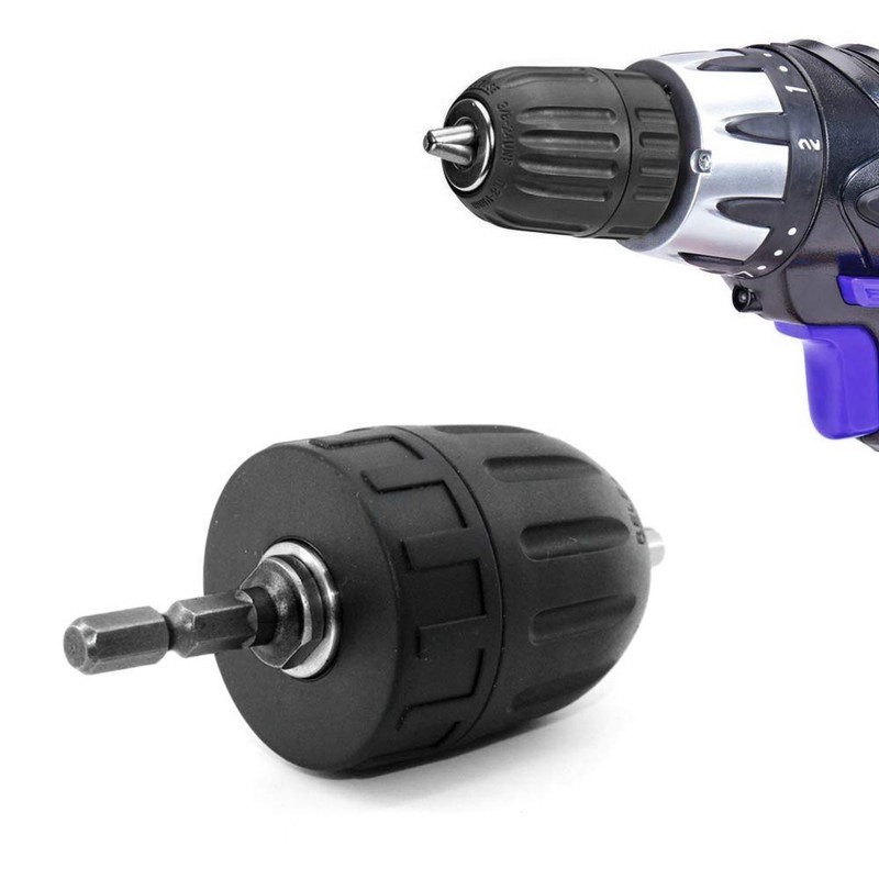 Bestgle 0.8mm-10mm Capacity Mount 3/8-24UNF Keyless Quick Connect Drill Chuck