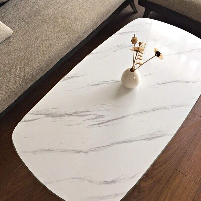 YENHOME 24"X200" White Marble Contact Paper Waterproof Contact Paper for