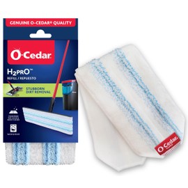 O-Cedar Genuine H2prO Mop Pad (Pack of 1) | Machine Washable | Reusable Refill | Microfiber Mop Head Replacement | Removes 99% of Bacteria