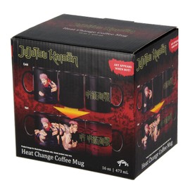 Jujutsu Kaisen Yuji Itadori Anime Manga reactiva al calor, color cambiante, taza de té y café de 16 onzas