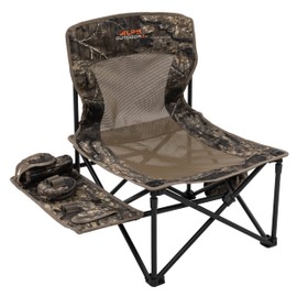 ALPS OutdoorZ High Ridge Foldable Hunting Chair Featuring Side Table to Accommodate Calls and Strikers, Insect Repeller Pocket, and Shoulder Carry Bag, Realtree Timber