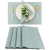 Teal Green Placemats Machine Washable - Spring Garden Home Boho