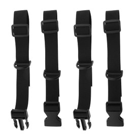 2x Backpack Chest Strap Adjustable Backpack Sternum Strap Chest Belt Nylon with Quick Release Buckle 25-70cm for Hiking and Jogging Black