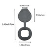 WELWIK 6PCS 19mm Door Lock Dust Cover Black Plastic Keyhole