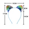 Wambere Pack of 2 Ears Headband, Cat Ears, Headband, Glittering