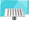 Cabilock 2pcs 4 Stainless Steel Square Showerhead High Pressure Rainfall