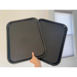 Carlisle Foodservice Products Cafe Plastic Fast Food Tray 14" X 18" Black