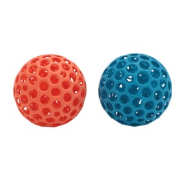 2pcs Mesh Stress Ball 3D Printing Mesh Hollow Stretchy Squeeze Relieve Anxiety Hand Grip Ball Toy