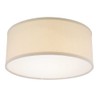 Decorative Ceiling Trim for Recessed Lights with Beige Drum Shade
