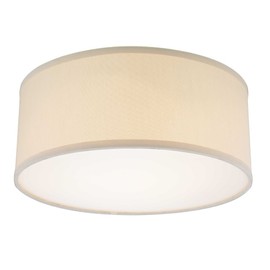 Decorative Ceiling Trim for Recessed Lights with Beige Drum Shade