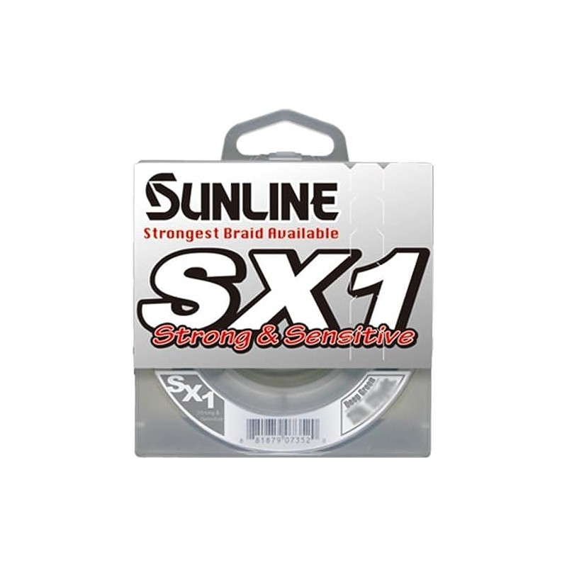 Sunline SX1 Braided Fishing Line (Dark Green, 12-Pound Test/250-Yard)