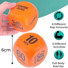 Exercise Dice,Game Workout Dice for Group Fitness Classes