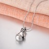 COCO Park Cremation Jewelry for Ashes Boxing Glove Snake Chain