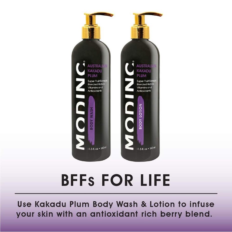 MODINC Australian Kakaduplum Body Wash, Super Fruit Extract Blend, Vitamins